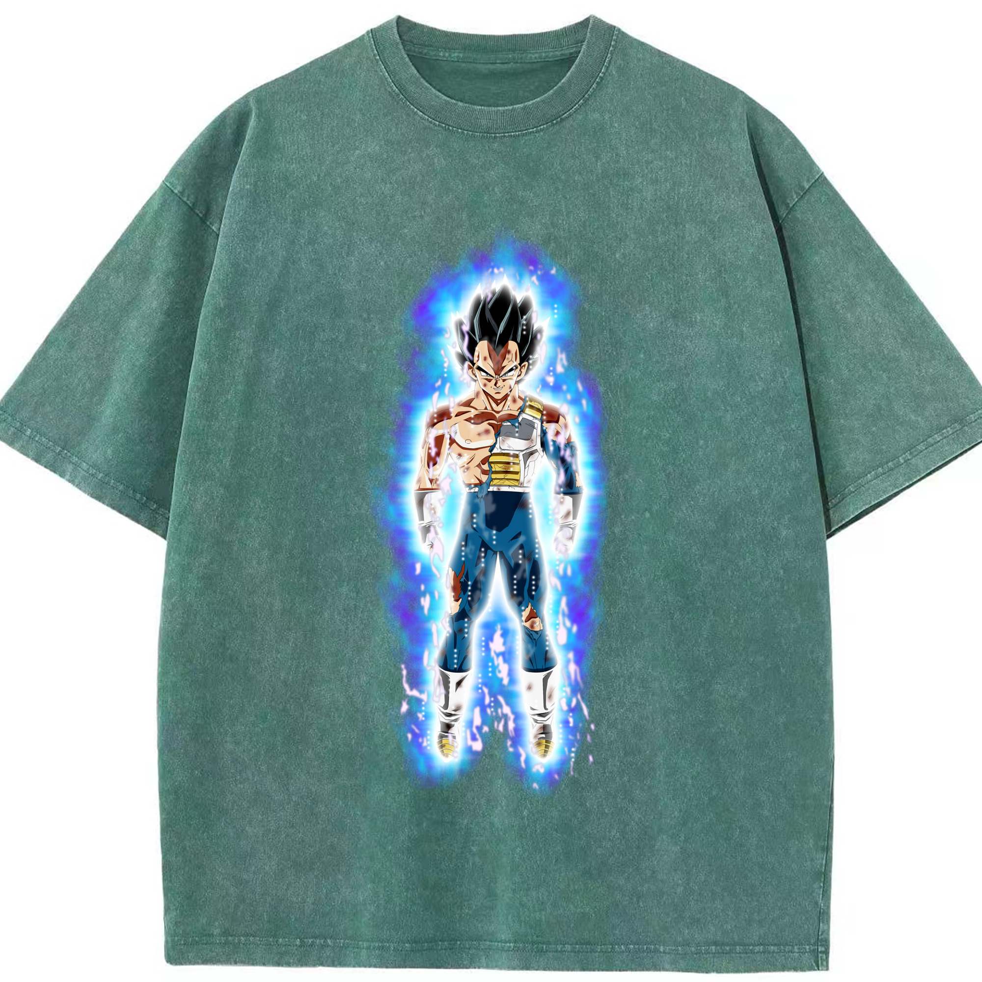 （画像用） ドラゴンボール ベジータ四世（Bejīta Yonsei）DRAGON BALL Vegeta IV 綿100% ヴィンテージ風 半袖Tシャツ（フロントプリント）